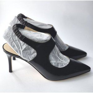 NWOB Cole Haan Womens Black Patent Slingback Pumps Size 9